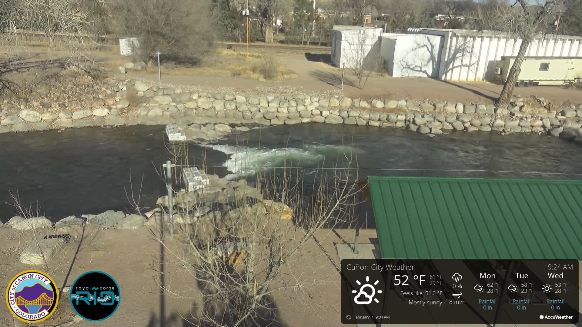 Canon City Arkansas River View Live Cam - Cañon City, Fremont, Colorado, USA