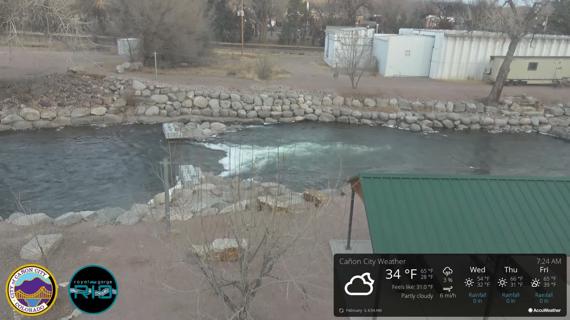 Canon City Arkansas River View Live Cam - Cañon City, Fremont, Colorado, USA