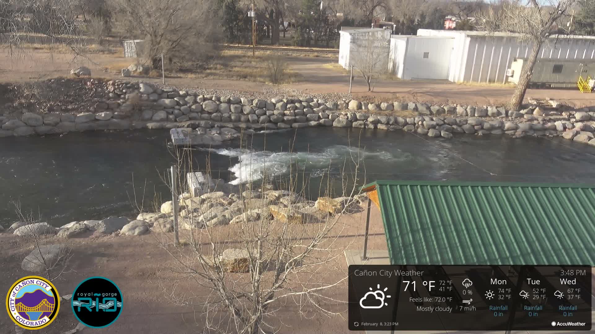 Canon City Arkansas River View Live Cam - Cañon City, Fremont, Colorado, USA