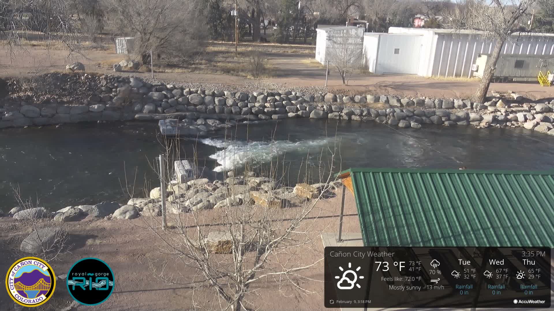 Canon City Arkansas River View Live Cam - Cañon City, Fremont, Colorado, USA