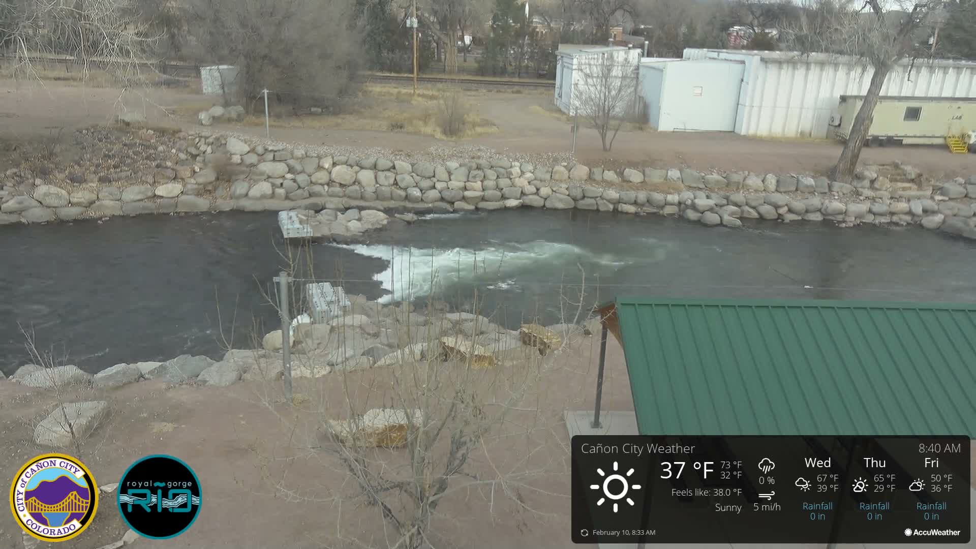 Canon City Arkansas River View Live Cam - Cañon City, Fremont, Colorado, USA