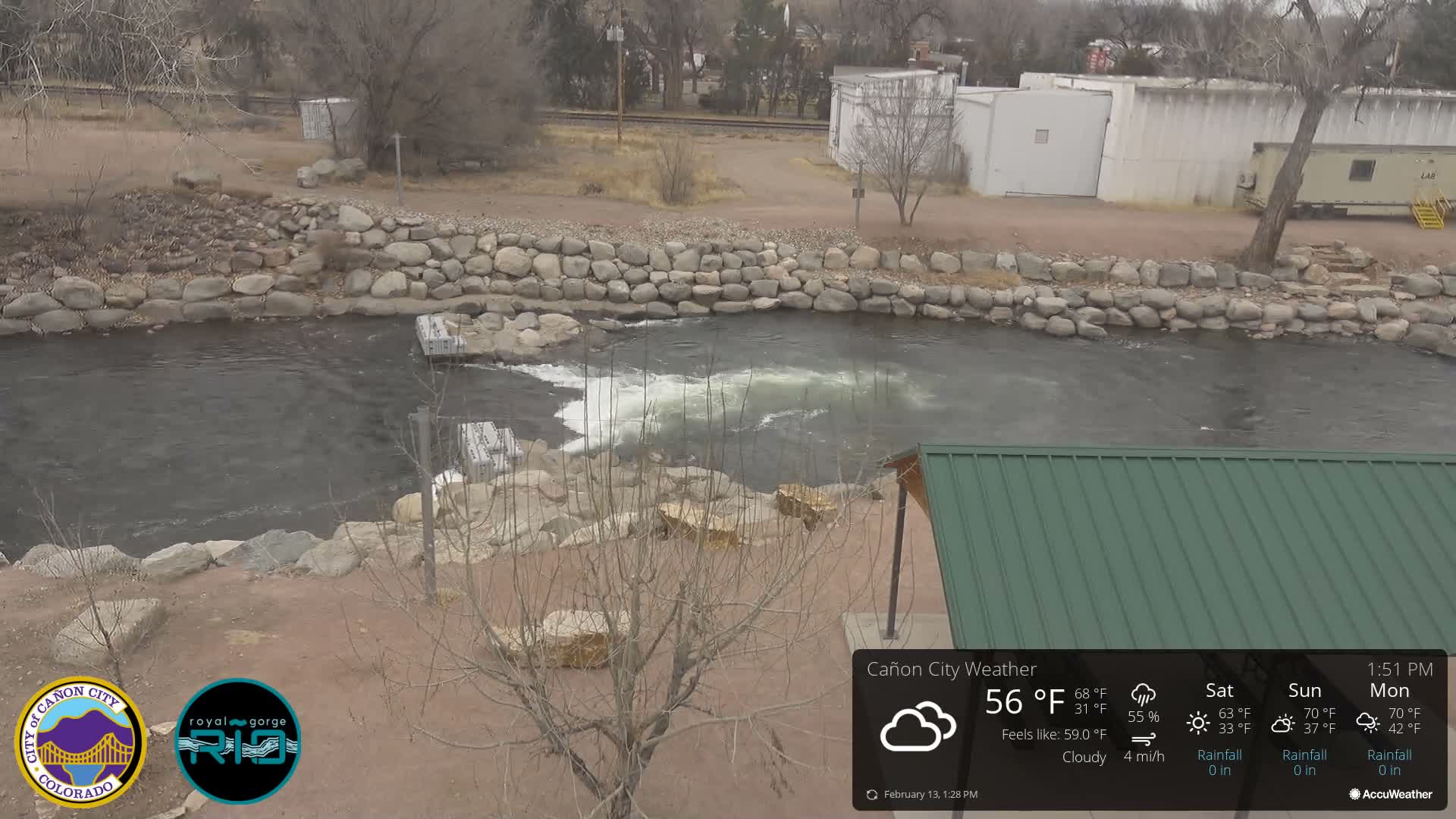 Canon City Arkansas River View Live Cam - Cañon City, Fremont, Colorado, USA