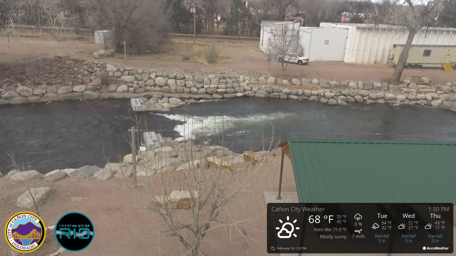 Canon City Arkansas River View Live Cam - Cañon City, Fremont, Colorado, USA