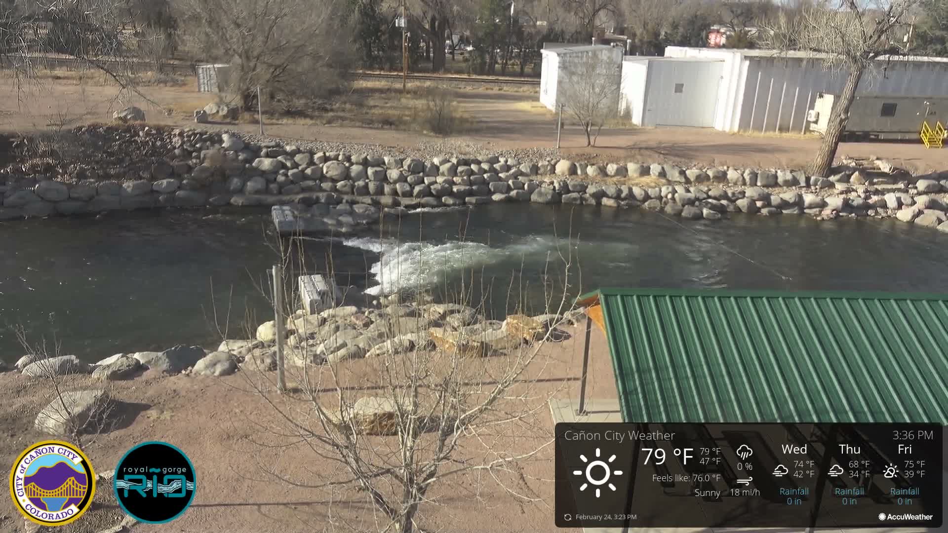 Canon City Arkansas River View Live Cam - Cañon City, Fremont, Colorado, USA