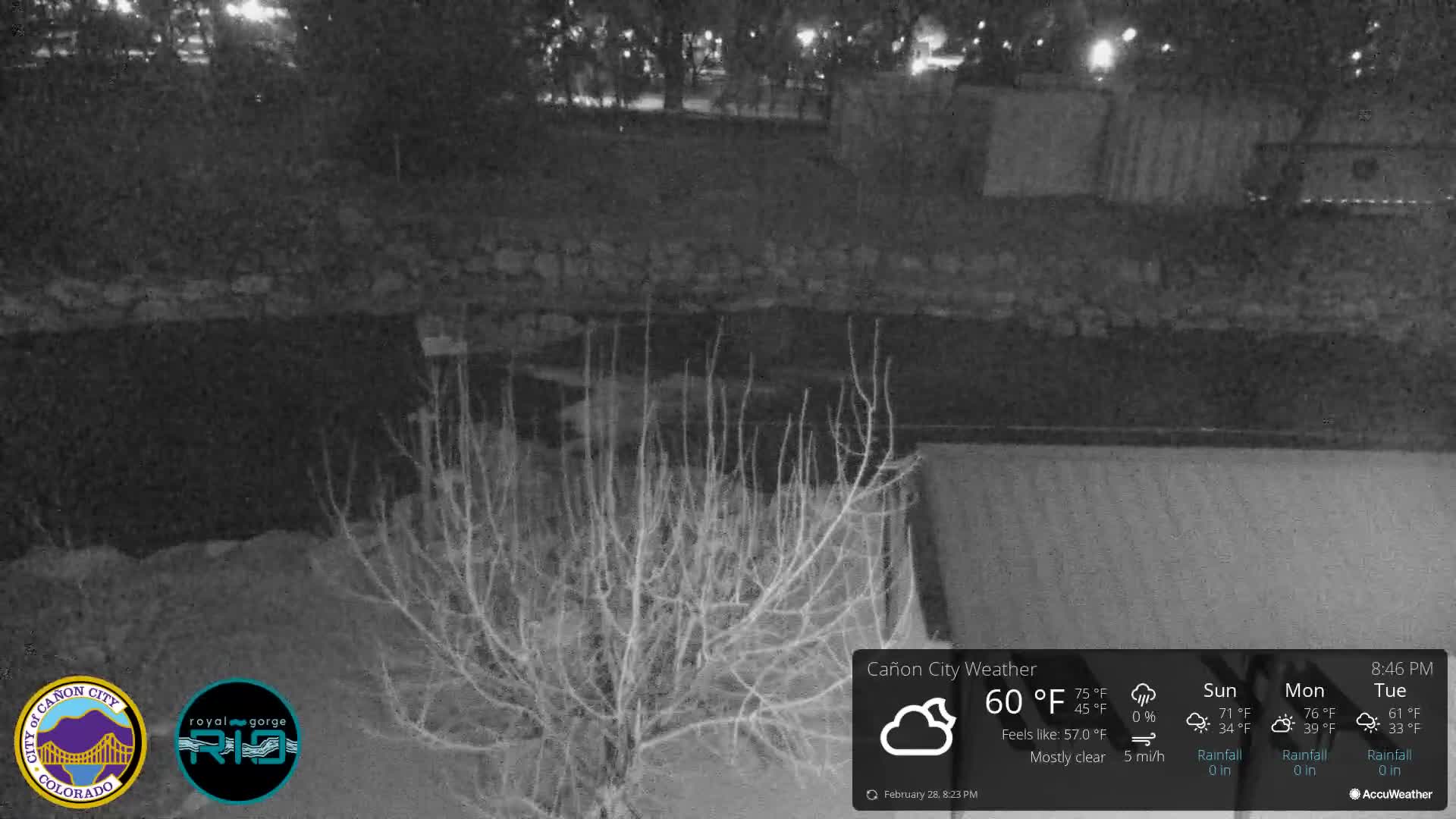 Canon City Arkansas River View Live Cam - Cañon City, Fremont, Colorado, USA