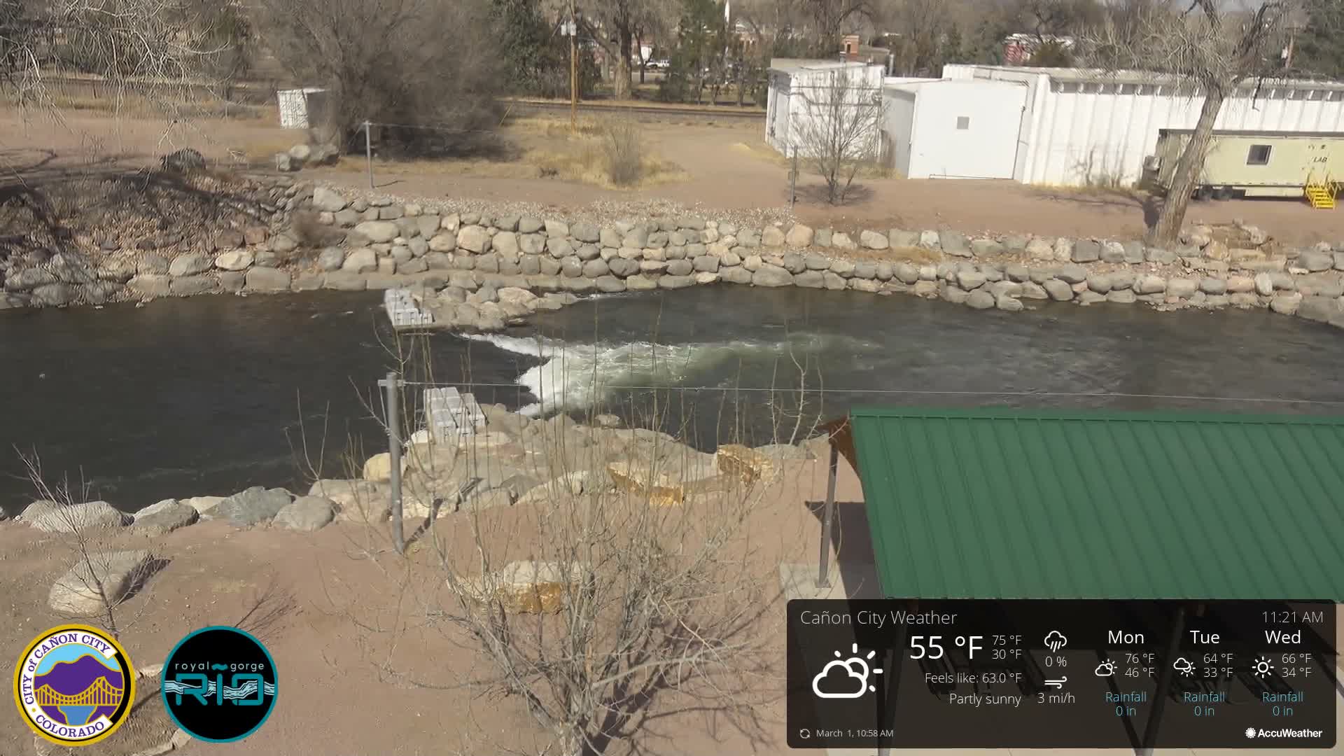 Canon City Arkansas River View Live Cam - Cañon City, Fremont, Colorado, USA