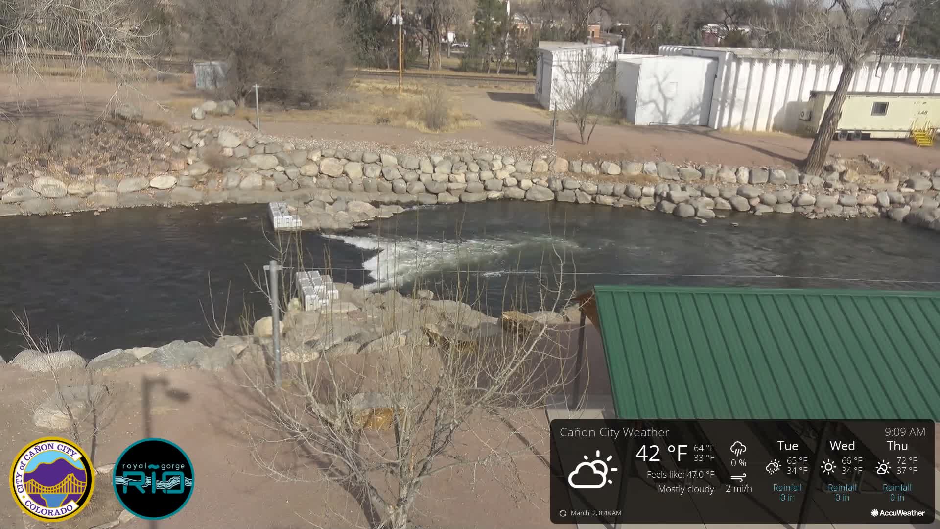 Canon City Arkansas River View Live Cam - Cañon City, Fremont, Colorado, USA