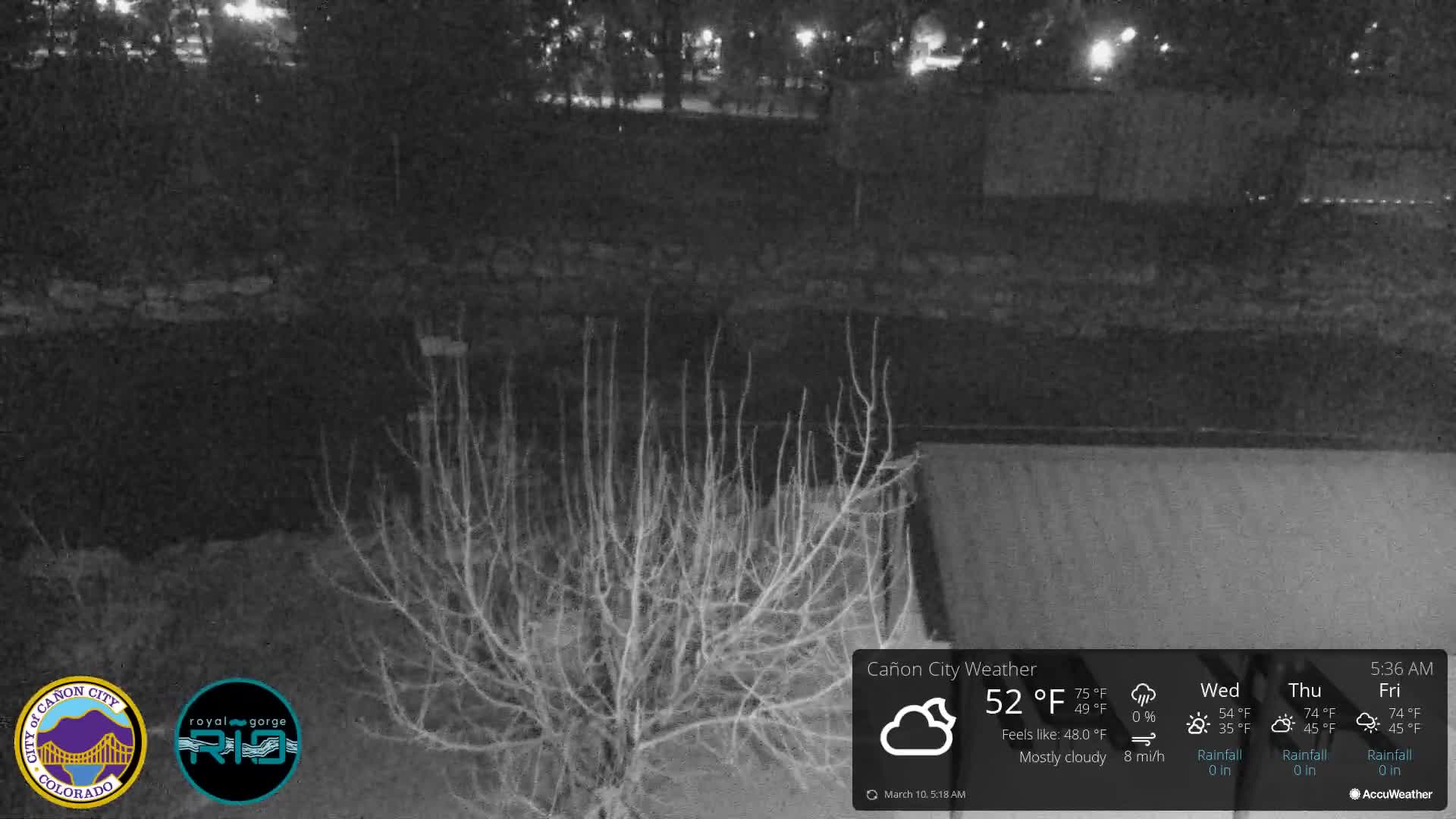 Canon City Arkansas River View Live Cam - Cañon City, Fremont, Colorado, USA