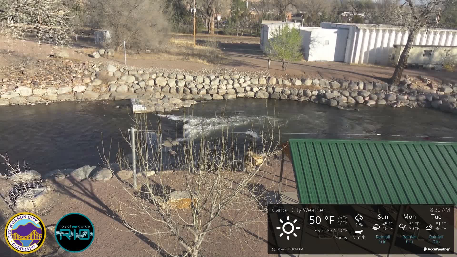 Canon City Arkansas River View Live Cam - Cañon City, Fremont, Colorado, USA