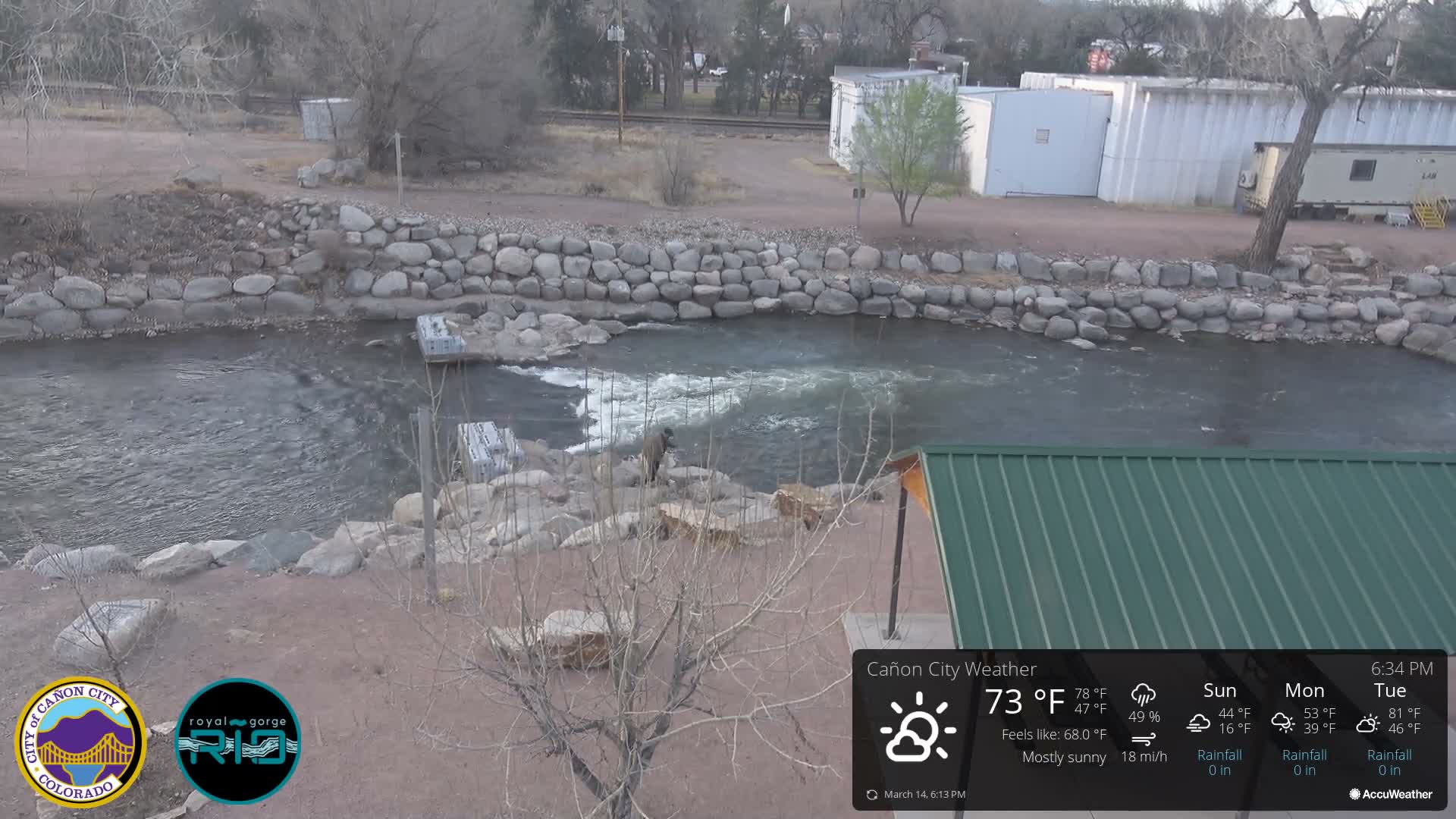 Canon City Arkansas River View Live Cam - Cañon City, Fremont, Colorado, USA