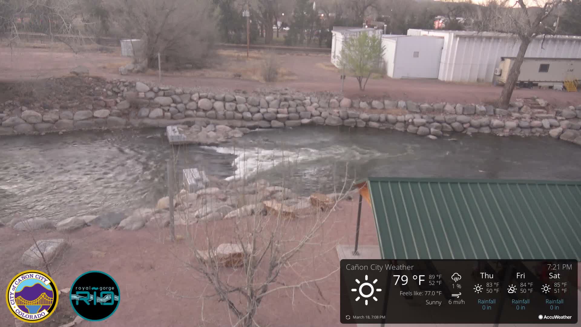 Canon City Arkansas River View Live Cam - Cañon City, Fremont, Colorado, USA