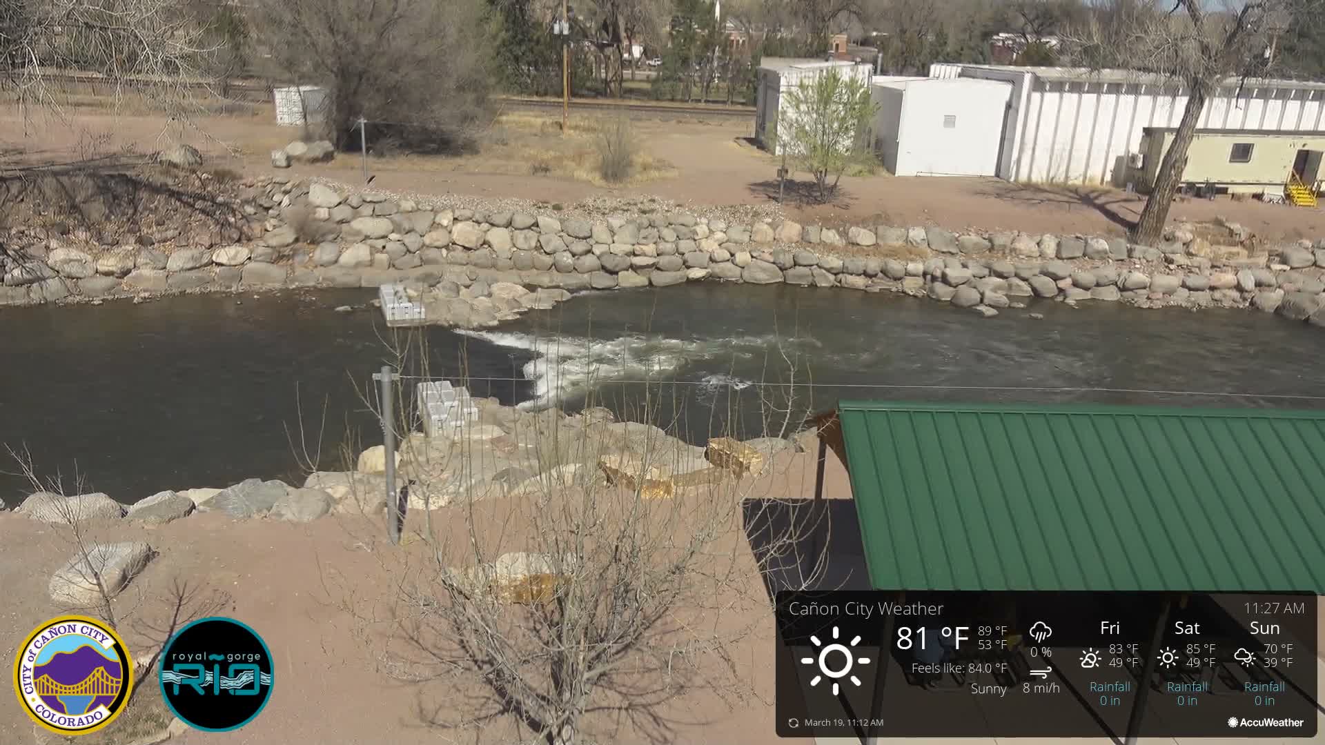 Canon City Arkansas River View Live Cam - Cañon City, Fremont, Colorado, USA