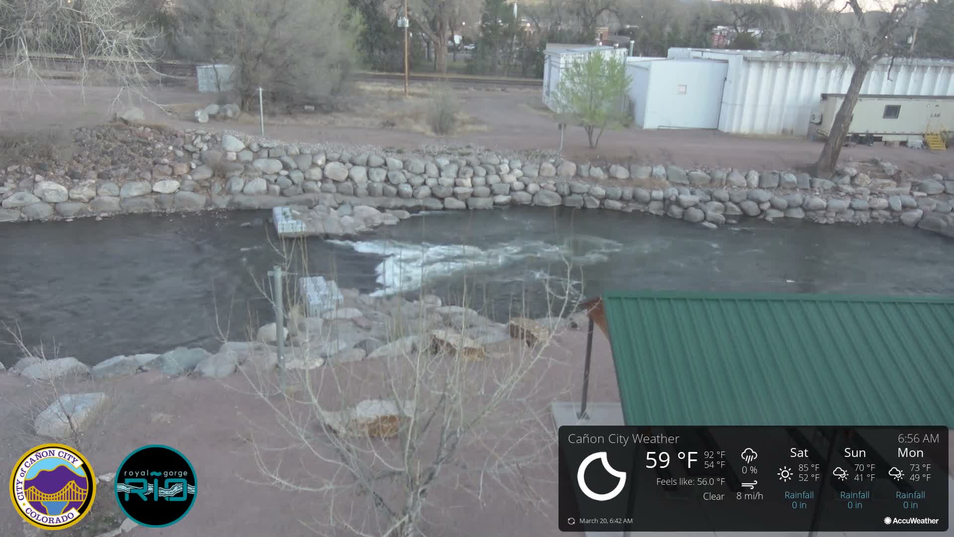 Canon City Arkansas River View Live Cam - Cañon City, Fremont, Colorado, USA