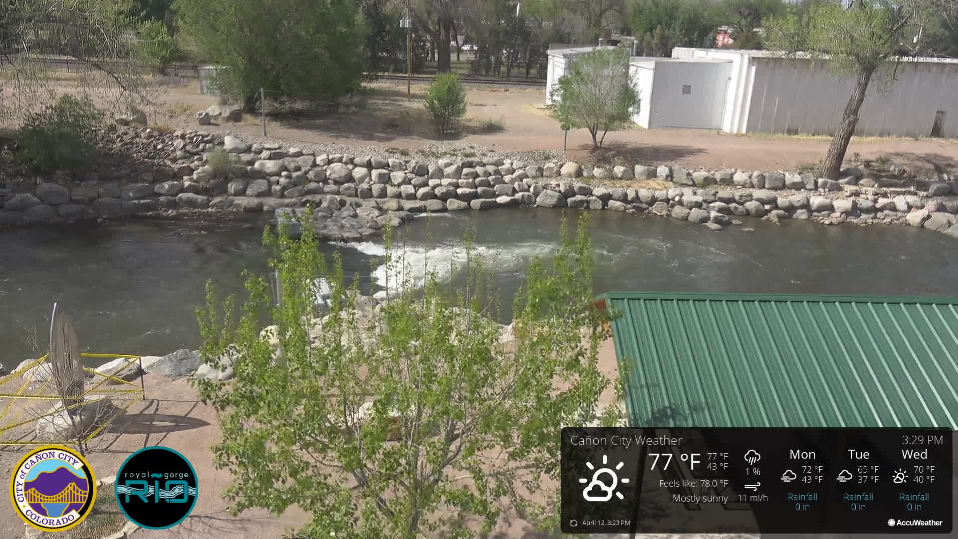 Canon City Arkansas River View Live Cam - Cañon City, Fremont, Colorado, USA