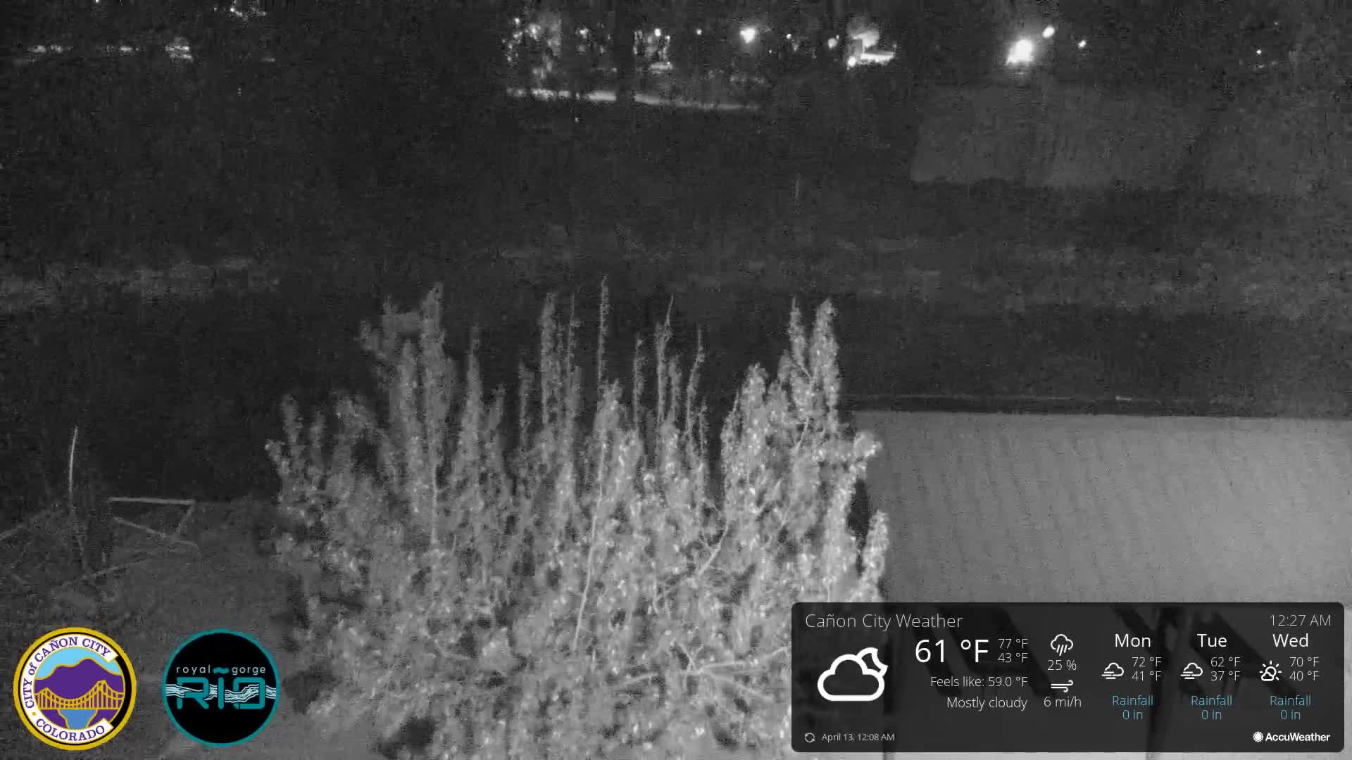 Canon City Arkansas River View Live Cam - Cañon City, Fremont, Colorado, USA