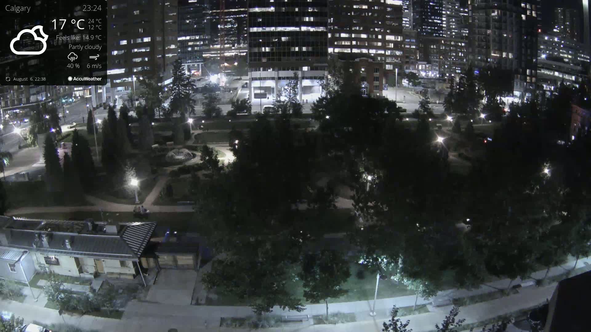 Calgary, Central Memorial Park Live Cam - Calgary, Rocky View County and Foothills County, Alberta, Canada