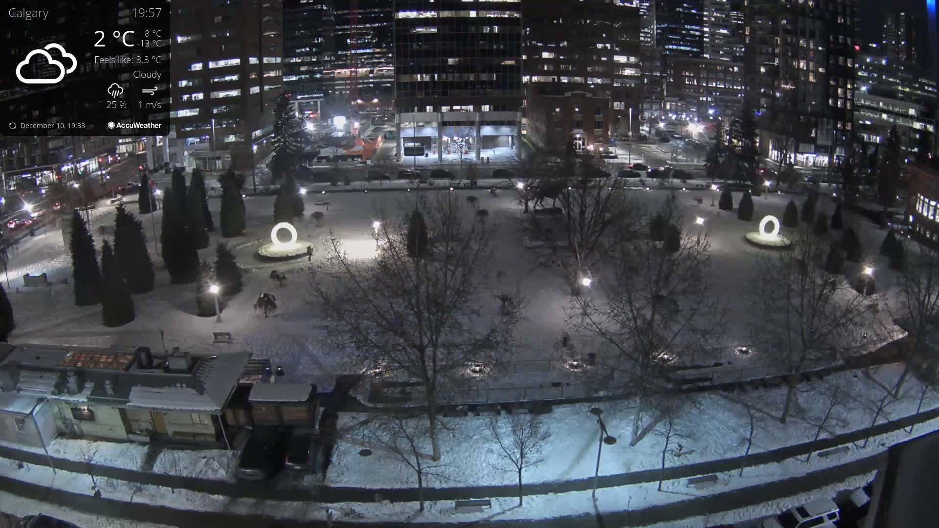 Calgary, Central Memorial Park Live Cam - Calgary, Rocky View County and Foothills County, Alberta, Canada