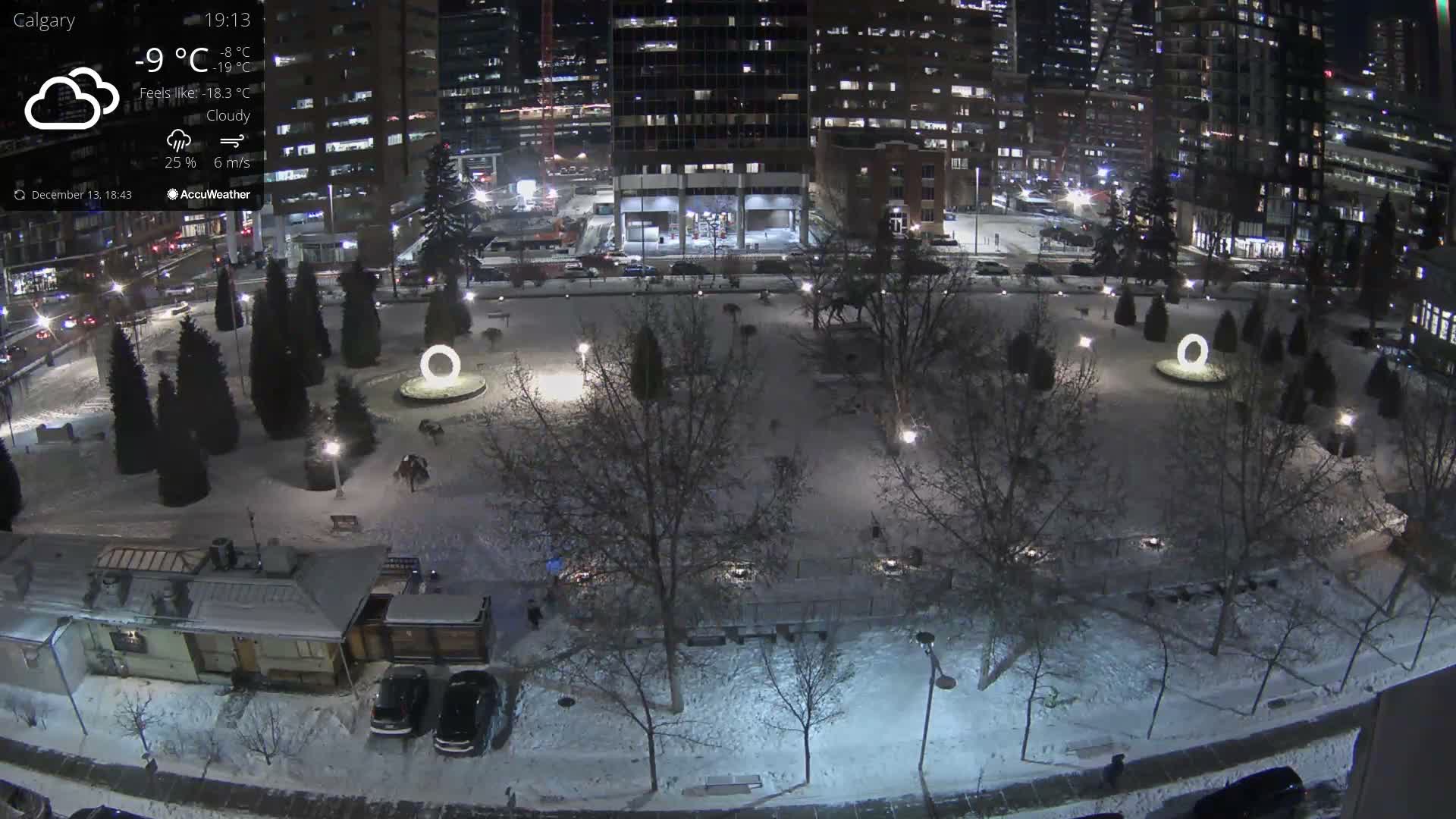 Calgary, Central Memorial Park Live Cam - Calgary, Rocky View County and Foothills County, Alberta, Canada
