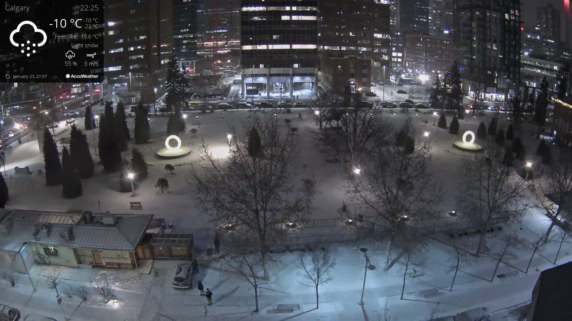 Calgary, Central Memorial Park Live Cam - Calgary, Rocky View County and Foothills County, Alberta, Canada