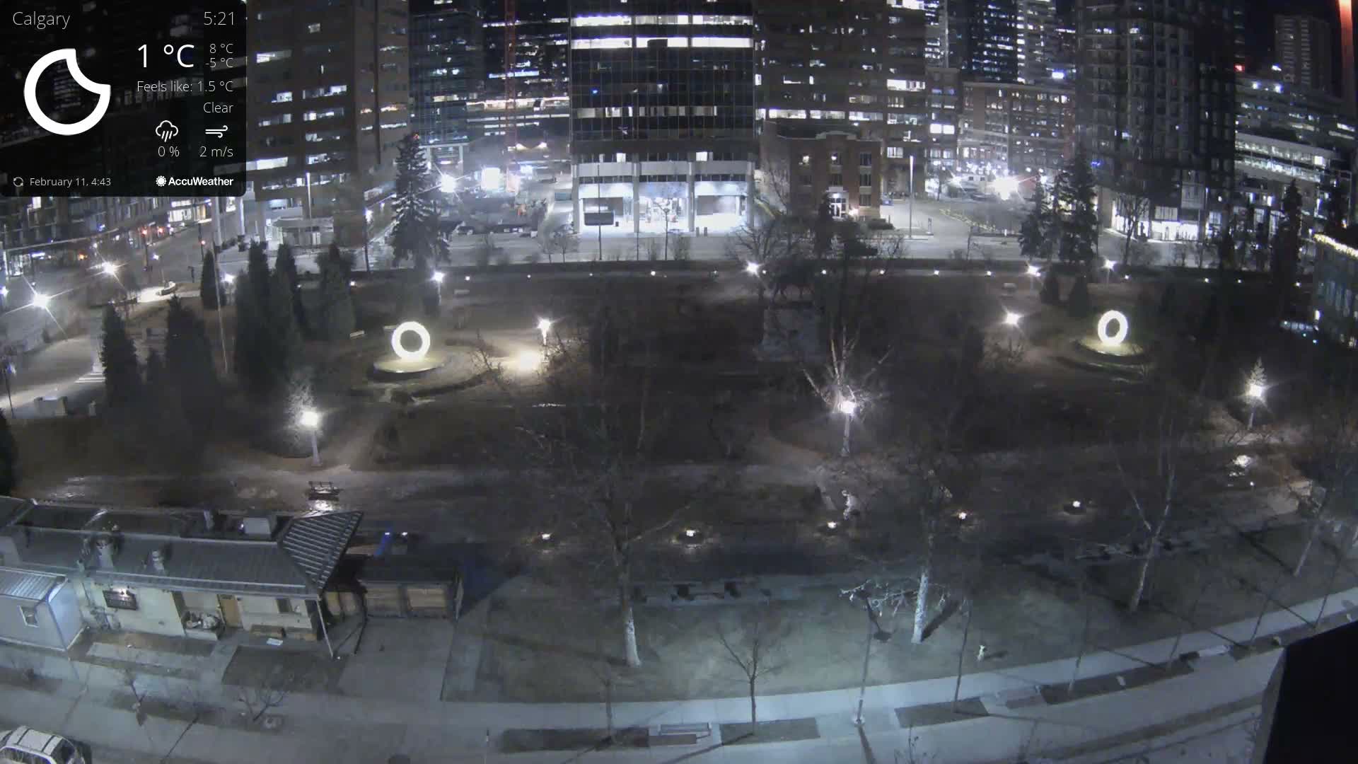 Calgary, Central Memorial Park Live Cam - Calgary, Rocky View County and Foothills County, Alberta, Canada