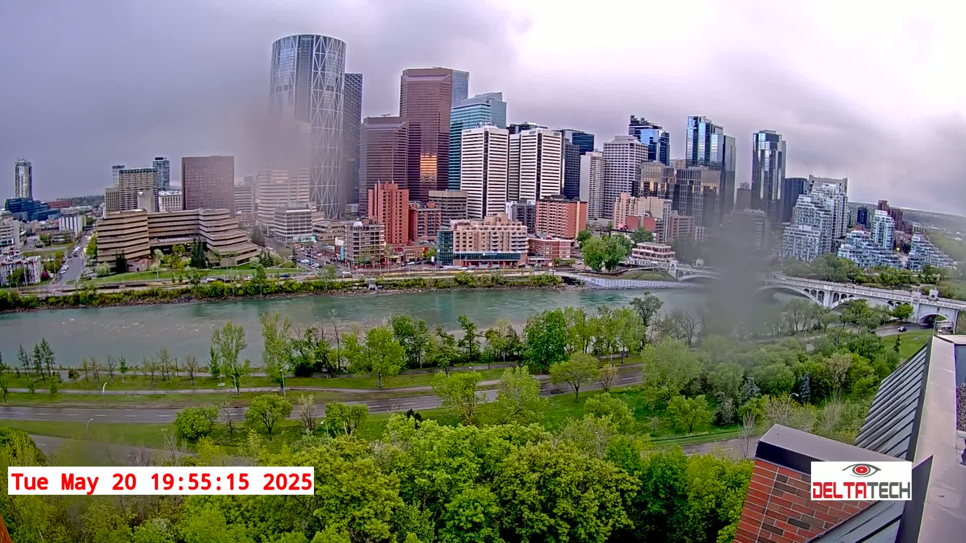 Calgary Skyline  Live Cam - Calgary, Rocky View County and Foothills County, Alberta, Canada
