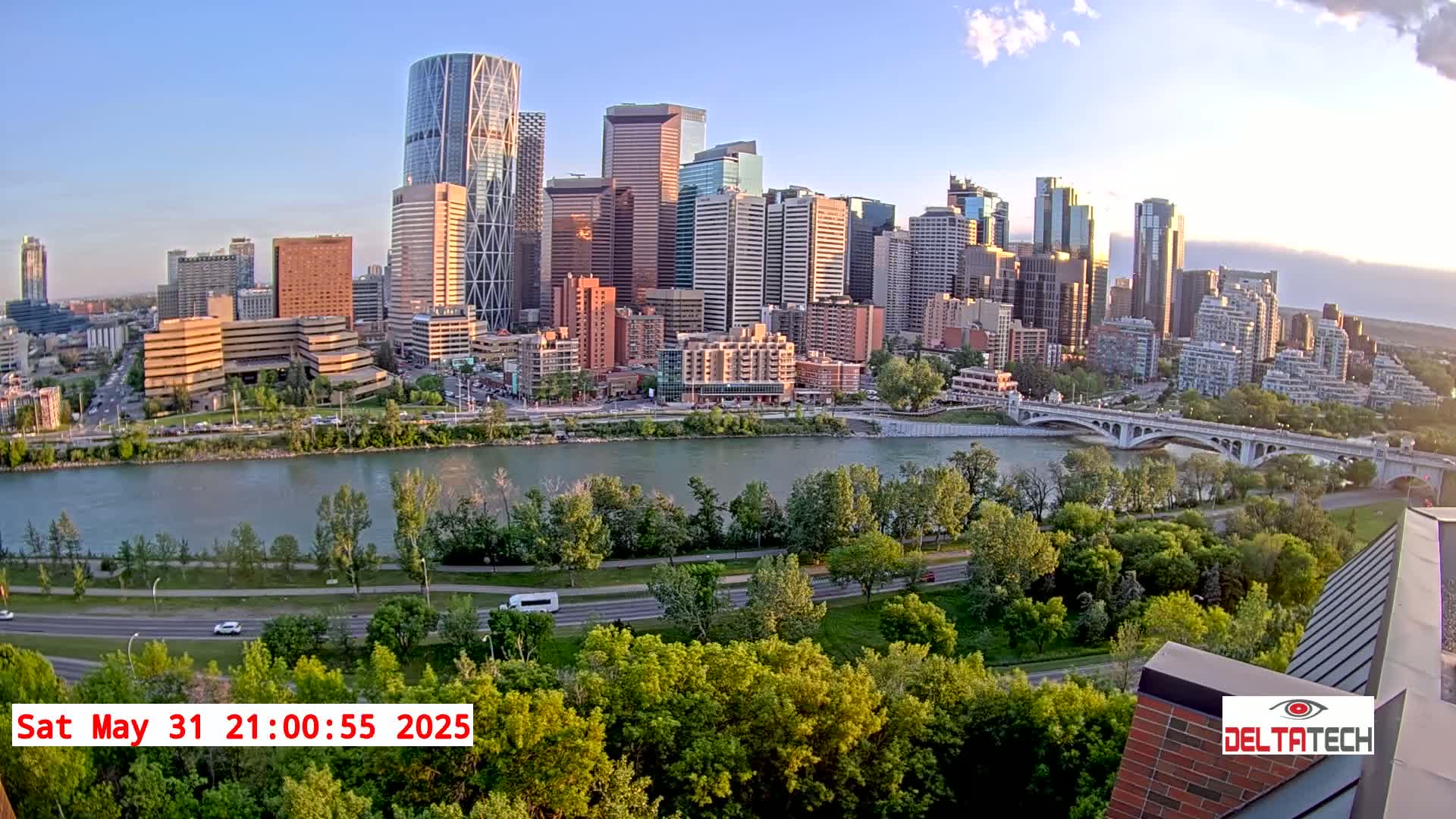 Calgary Skyline  Live Cam - Calgary, Rocky View County and Foothills County, Alberta, Canada