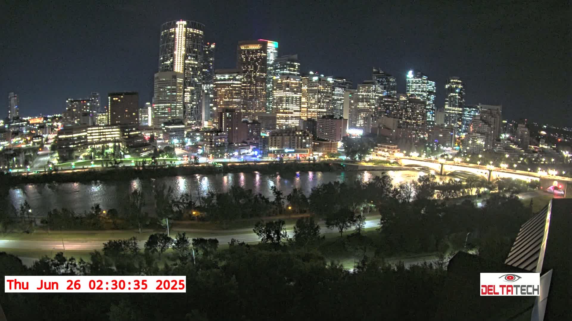 Calgary Skyline  Live Cam - Calgary, Rocky View County and Foothills County, Alberta, Canada