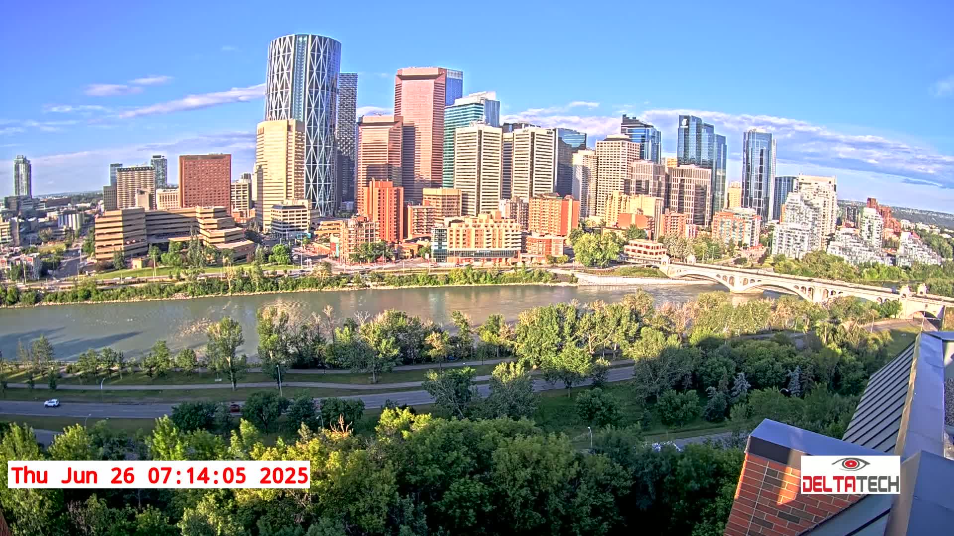 Calgary Skyline  Live Cam - Calgary, Rocky View County and Foothills County, Alberta, Canada