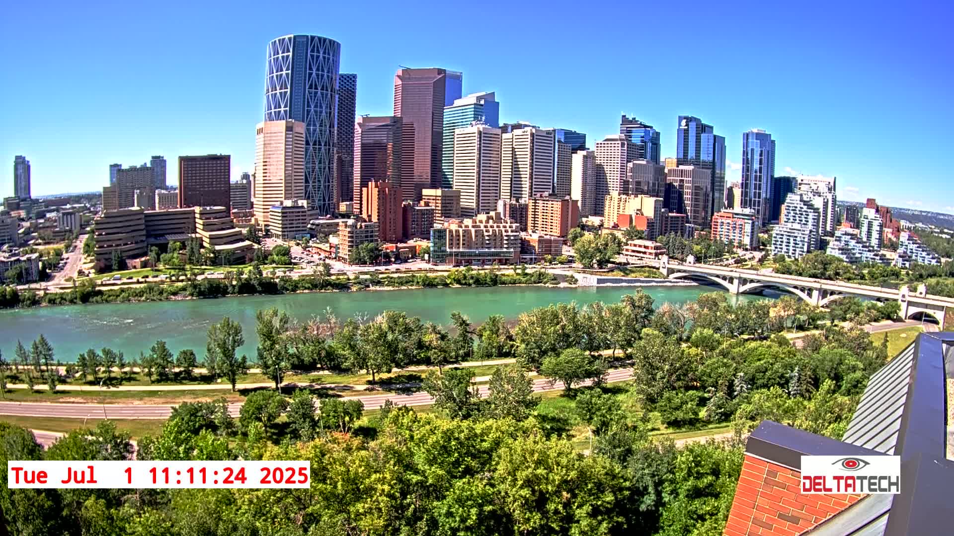 Calgary Skyline  Live Cam - Calgary, Rocky View County and Foothills County, Alberta, Canada