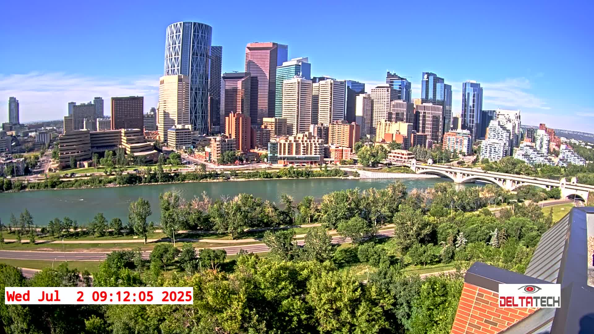 Calgary Skyline  Live Cam - Calgary, Rocky View County and Foothills County, Alberta, Canada