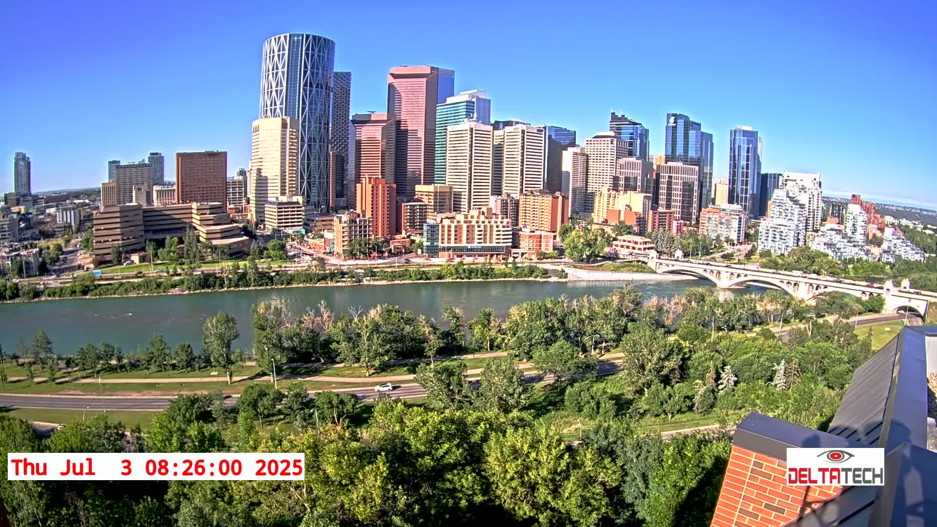 Calgary Skyline  Live Cam - Calgary, Rocky View County and Foothills County, Alberta, Canada