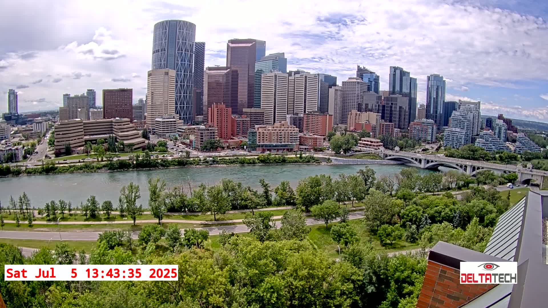 Calgary Skyline  Live Cam - Calgary, Rocky View County and Foothills County, Alberta, Canada