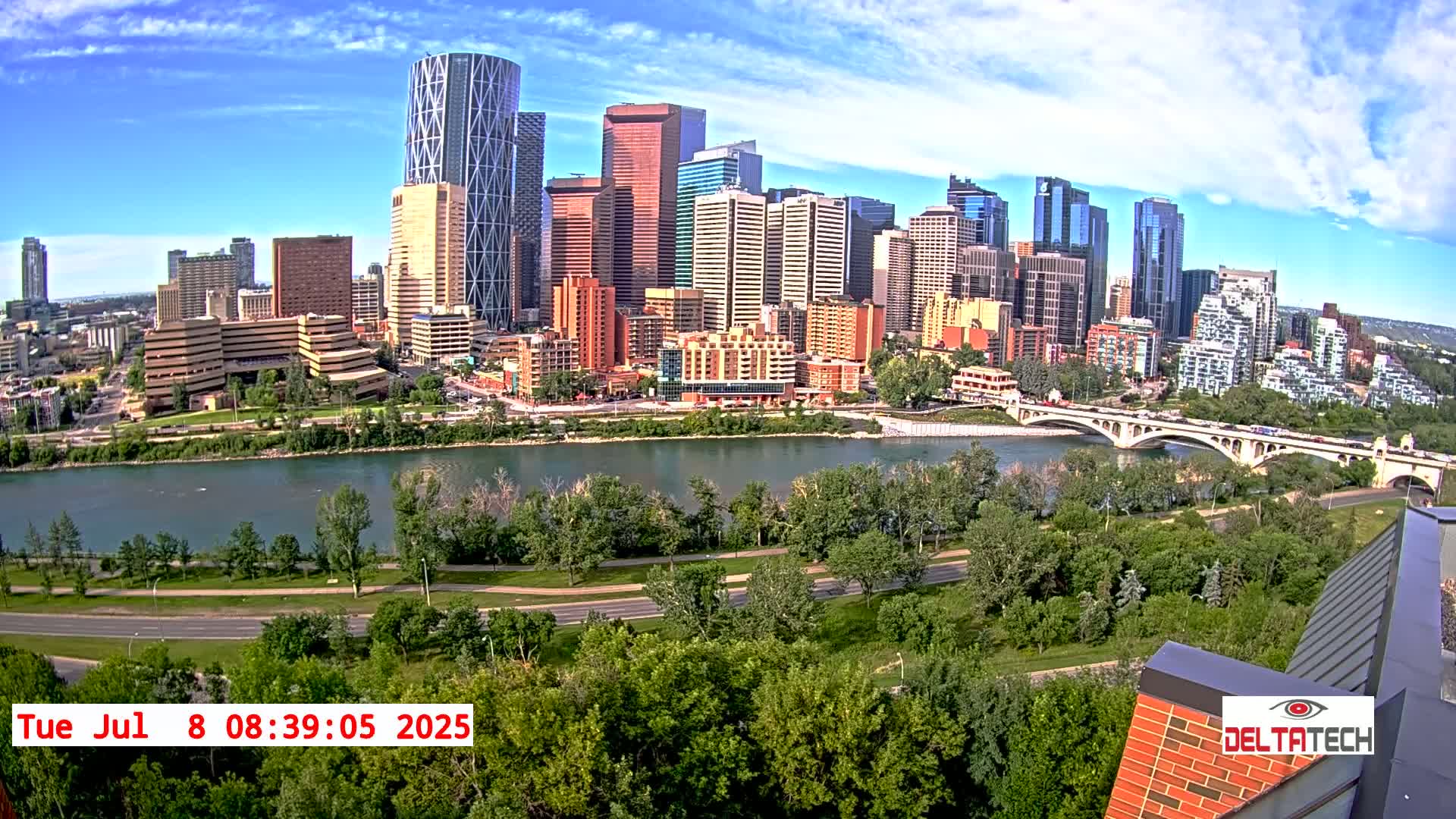 Calgary Skyline  Live Cam - Calgary, Rocky View County and Foothills County, Alberta, Canada