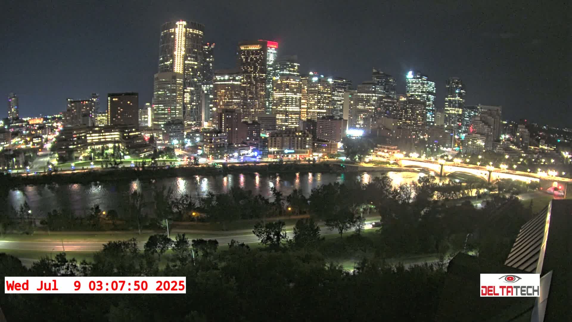 Calgary Skyline  Live Cam - Calgary, Rocky View County and Foothills County, Alberta, Canada
