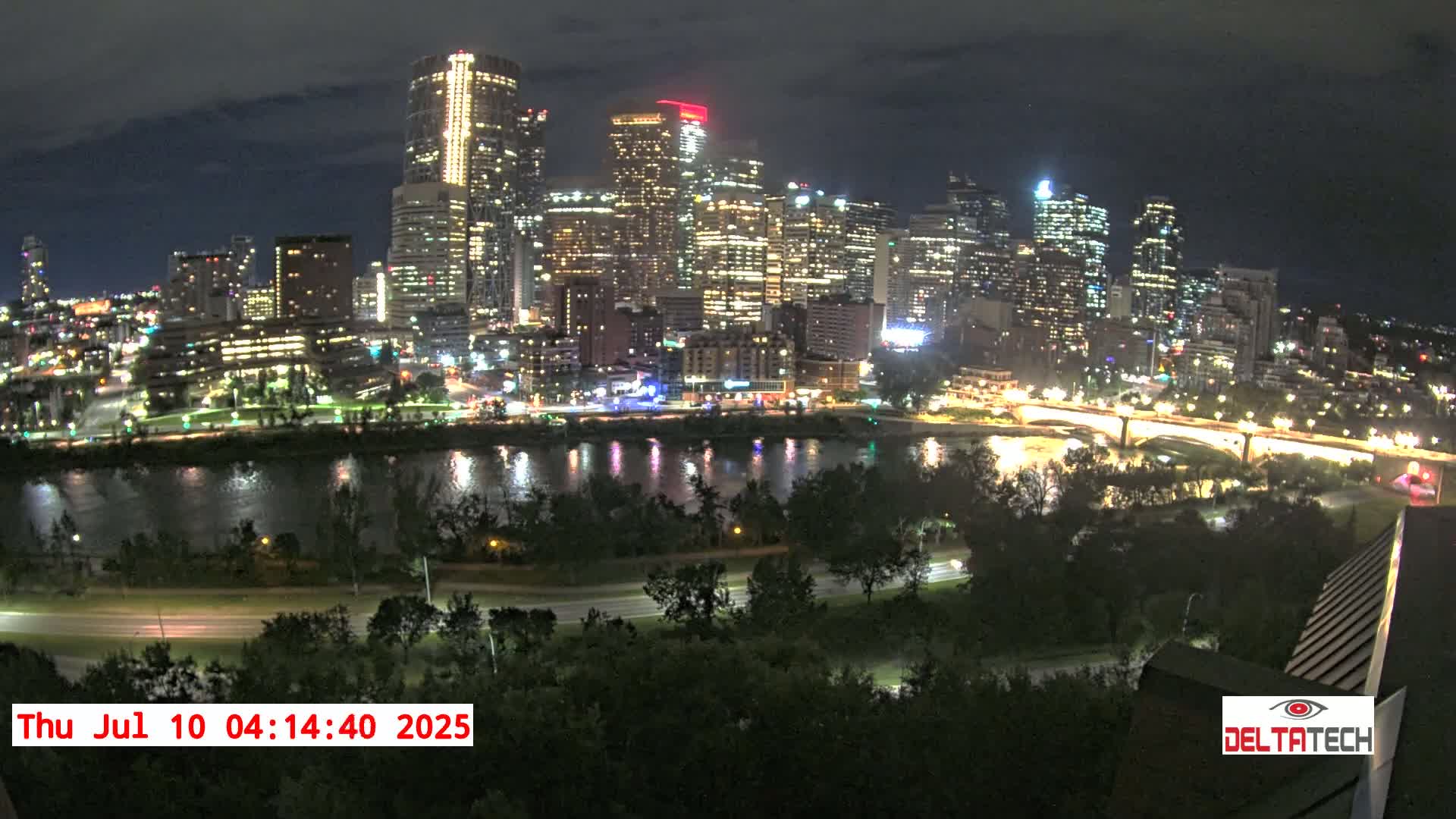 Calgary Skyline  Live Cam - Calgary, Rocky View County and Foothills County, Alberta, Canada