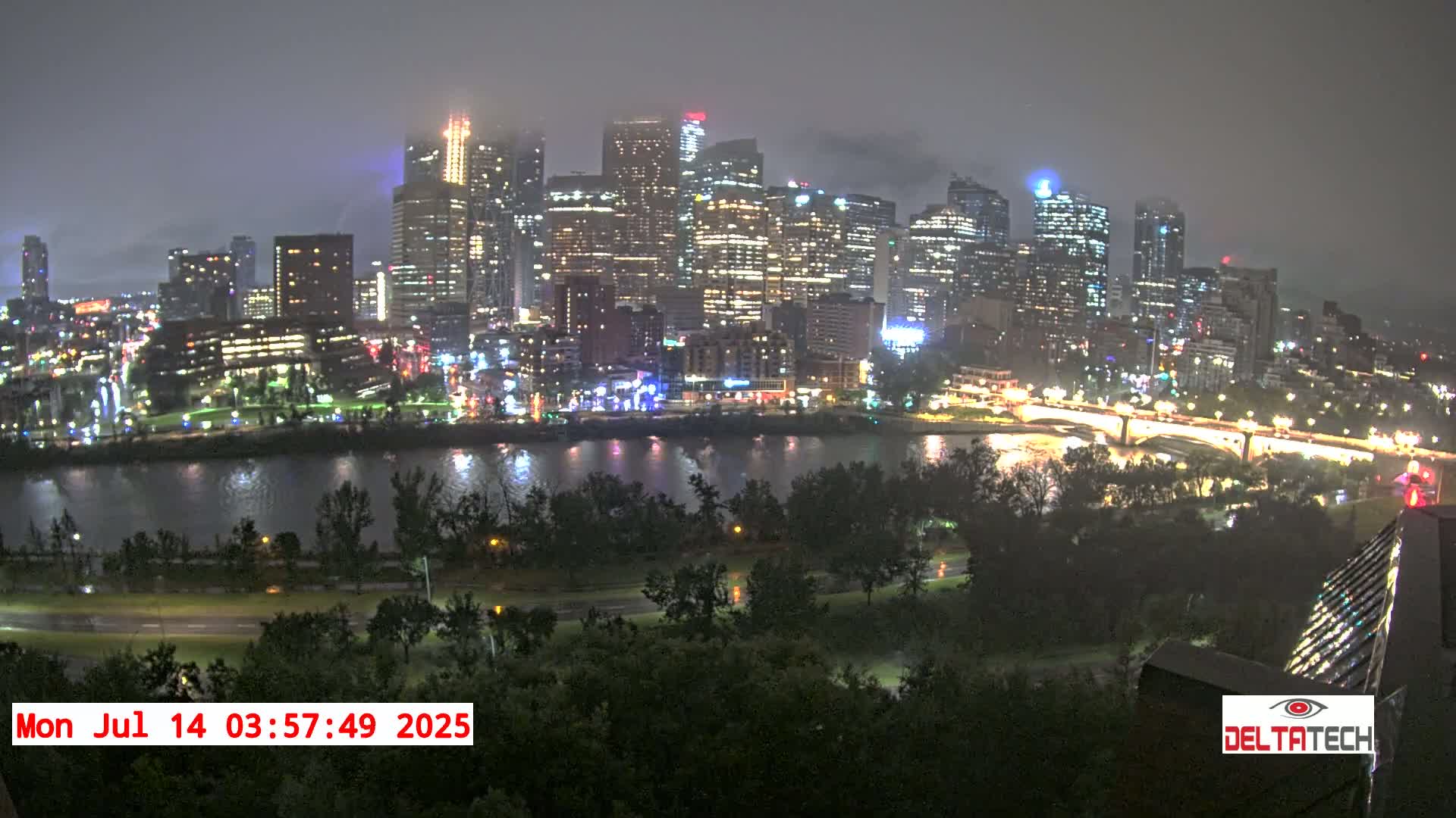 Calgary Skyline  Live Cam - Calgary, Rocky View County and Foothills County, Alberta, Canada