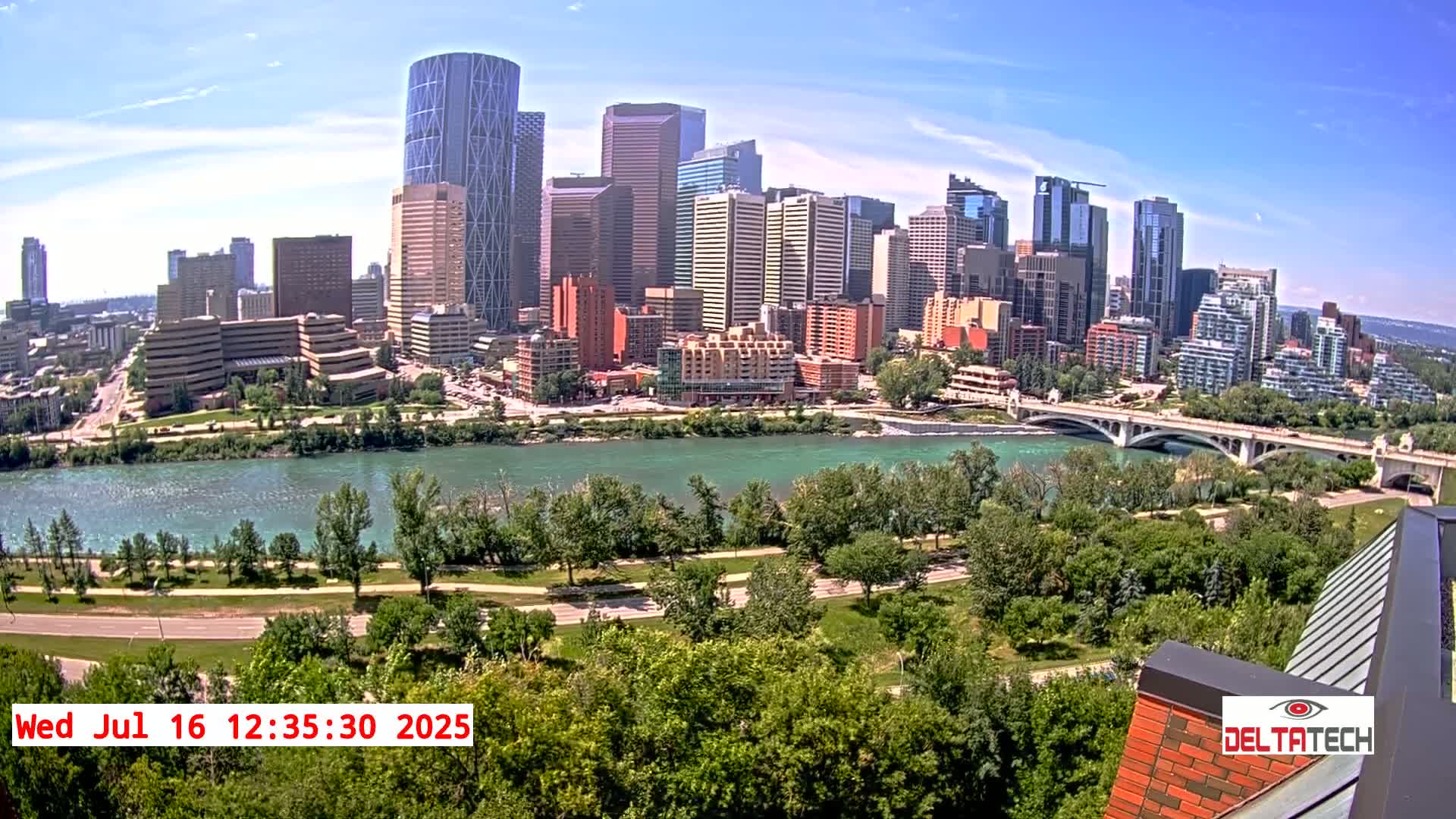 Calgary Skyline  Live Cam - Calgary, Rocky View County and Foothills County, Alberta, Canada
