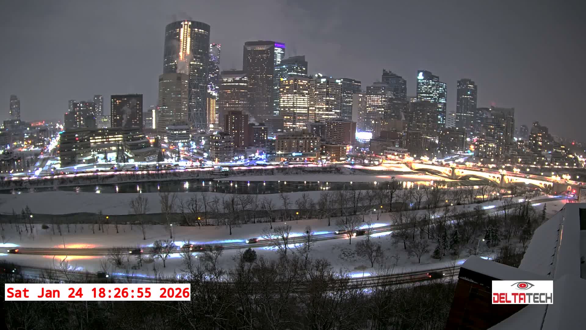 Calgary Skyline  Live Cam - Calgary, Rocky View County and Foothills County, Alberta, Canada