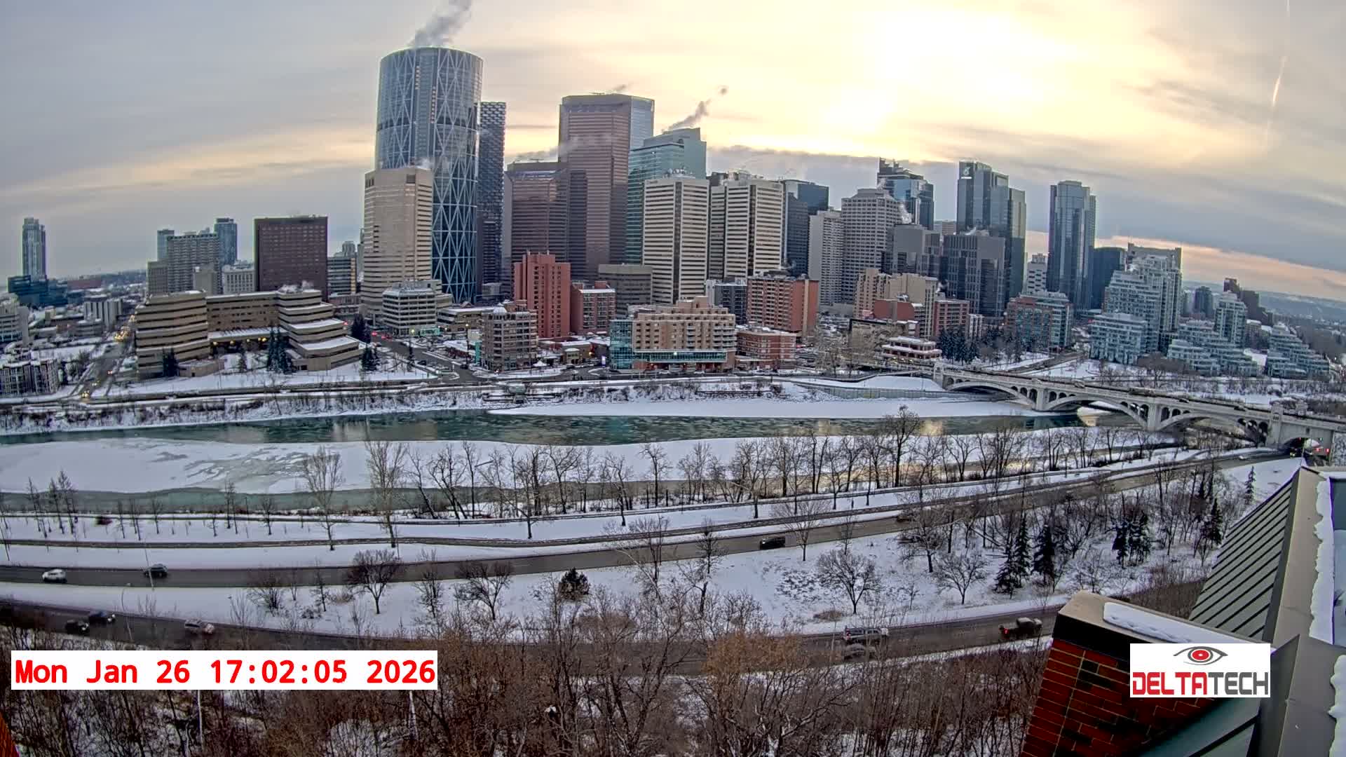 Calgary Skyline  Live Cam - Calgary, Rocky View County and Foothills County, Alberta, Canada