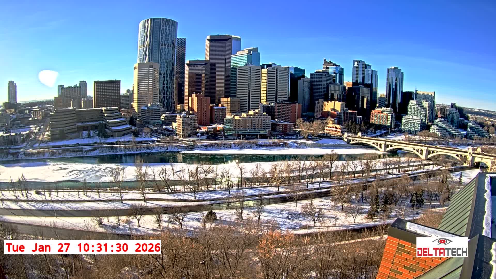Calgary Skyline  Live Cam - Calgary, Rocky View County and Foothills County, Alberta, Canada