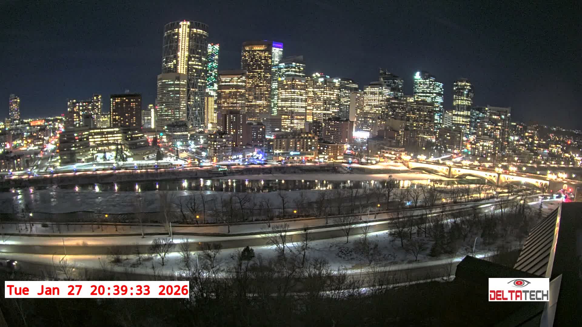 Calgary Skyline  Live Cam - Calgary, Rocky View County and Foothills County, Alberta, Canada