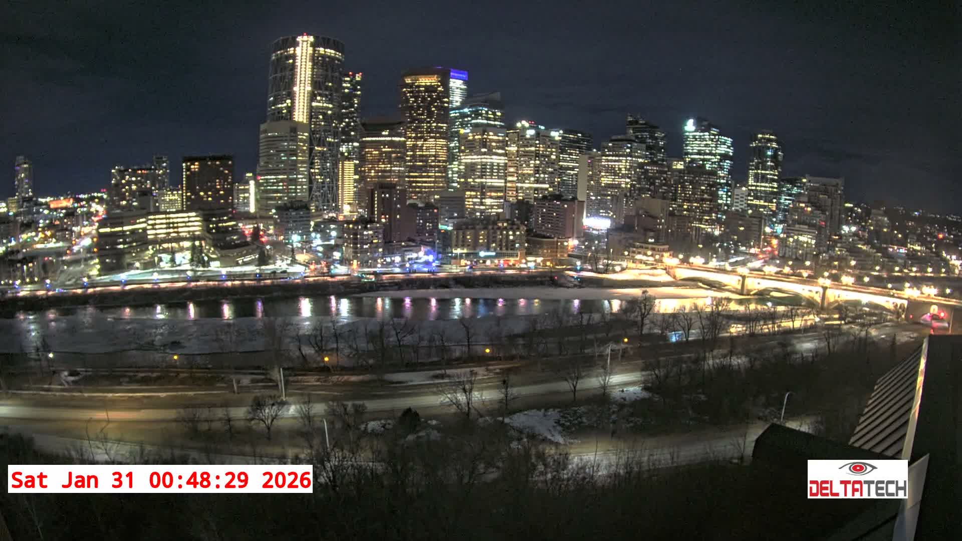 Calgary Skyline  Live Cam - Calgary, Rocky View County and Foothills County, Alberta, Canada