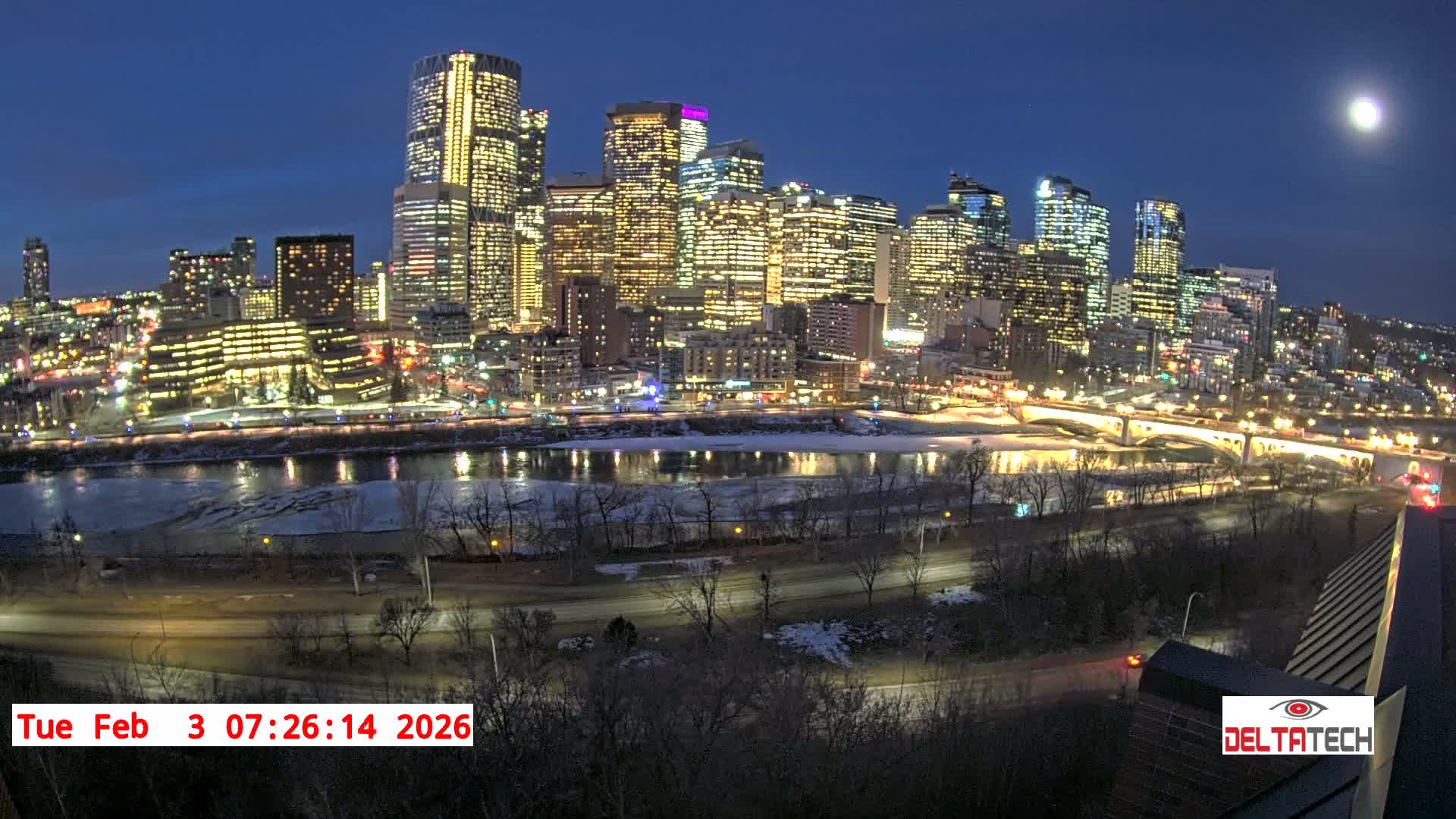 Calgary Skyline  Live Cam - Calgary, Rocky View County and Foothills County, Alberta, Canada