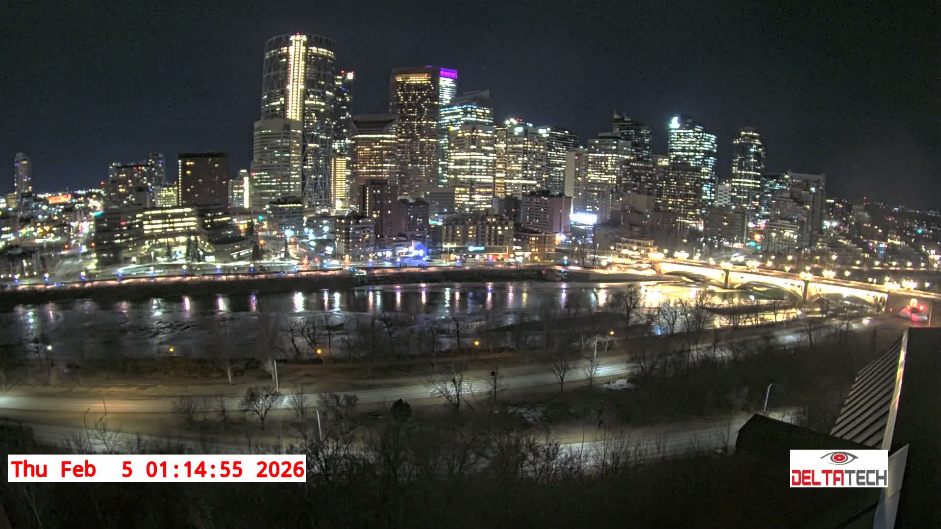 Calgary Skyline  Live Cam - Calgary, Rocky View County and Foothills County, Alberta, Canada