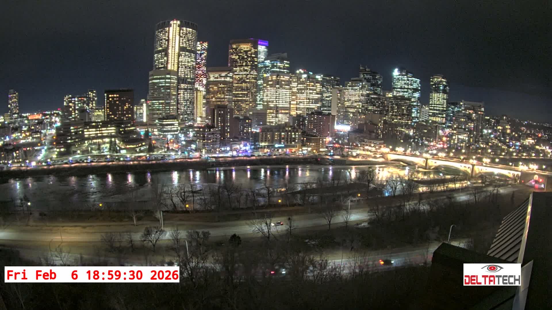 Calgary Skyline  Live Cam - Calgary, Rocky View County and Foothills County, Alberta, Canada