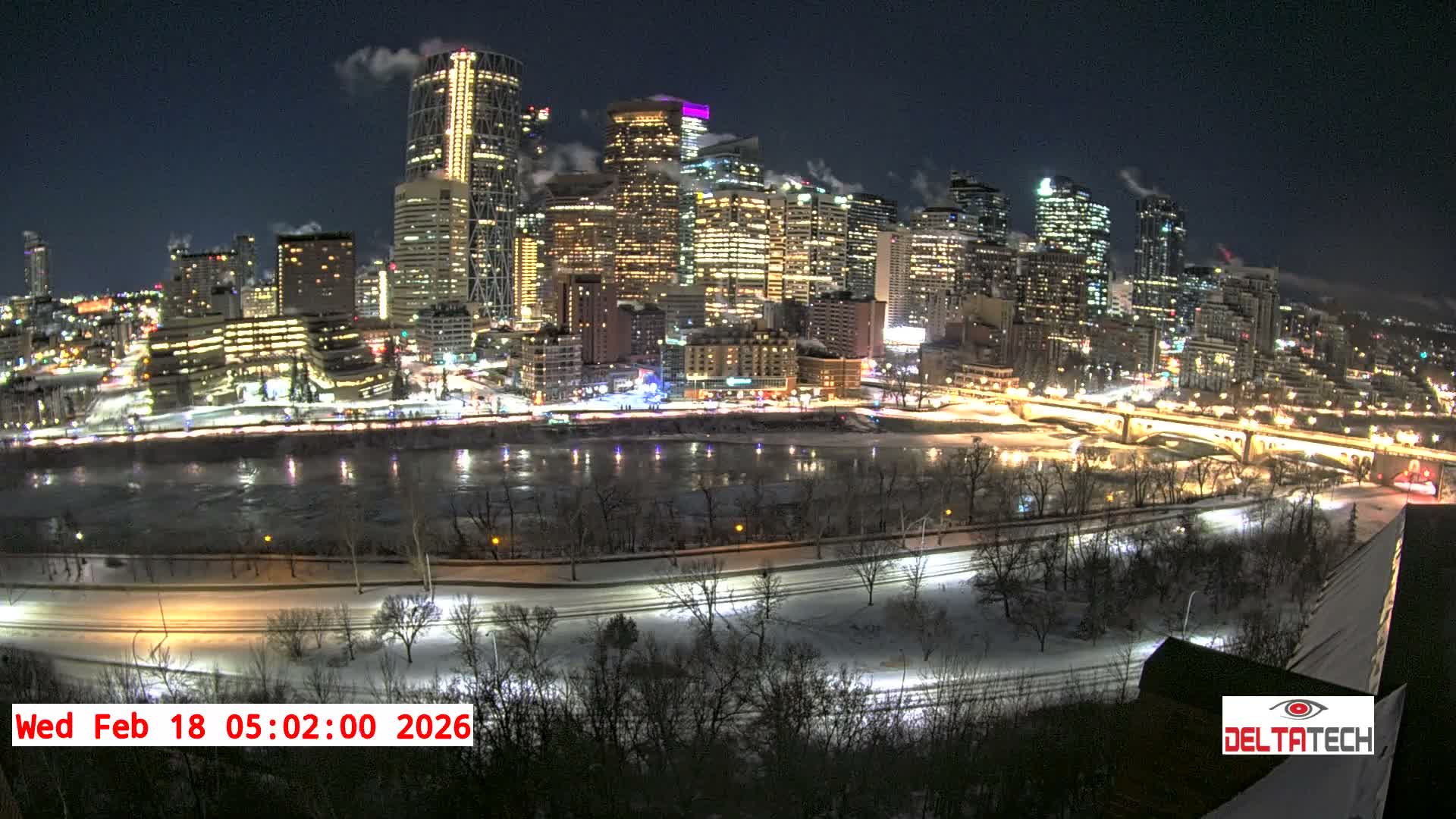 Calgary Skyline  Live Cam - Calgary, Rocky View County and Foothills County, Alberta, Canada