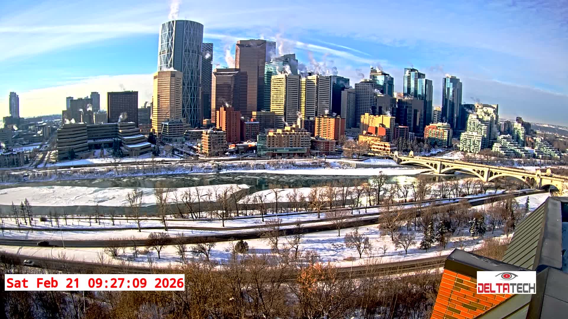 Calgary Skyline  Live Cam - Calgary, Rocky View County and Foothills County, Alberta, Canada