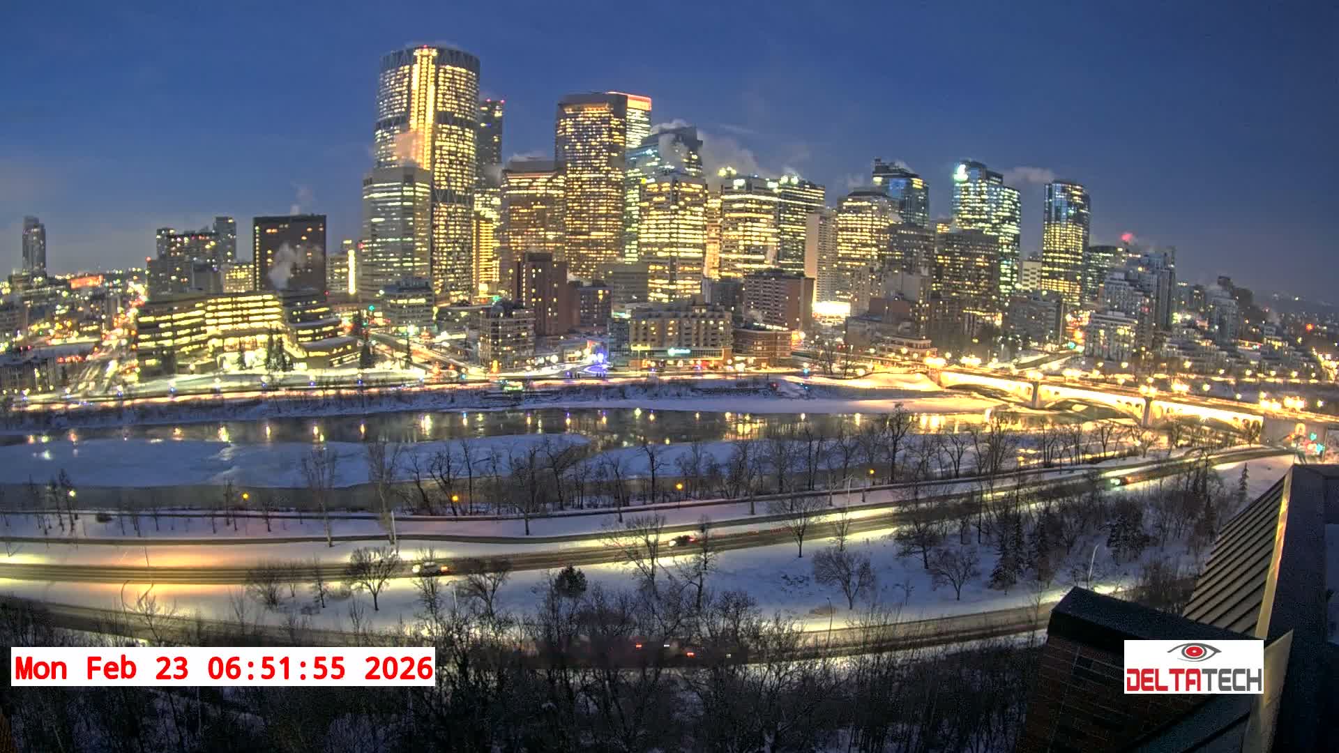 Calgary Skyline  Live Cam - Calgary, Rocky View County and Foothills County, Alberta, Canada