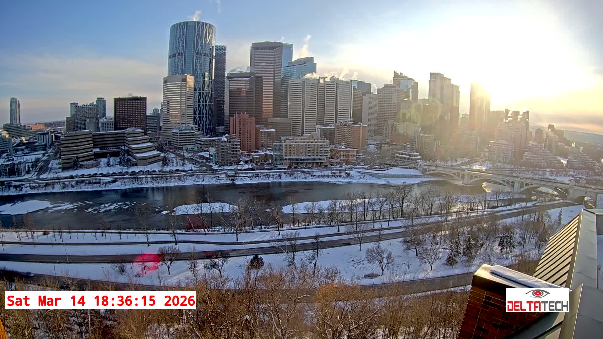 Calgary Skyline  Live Cam - Calgary, Rocky View County and Foothills County, Alberta, Canada