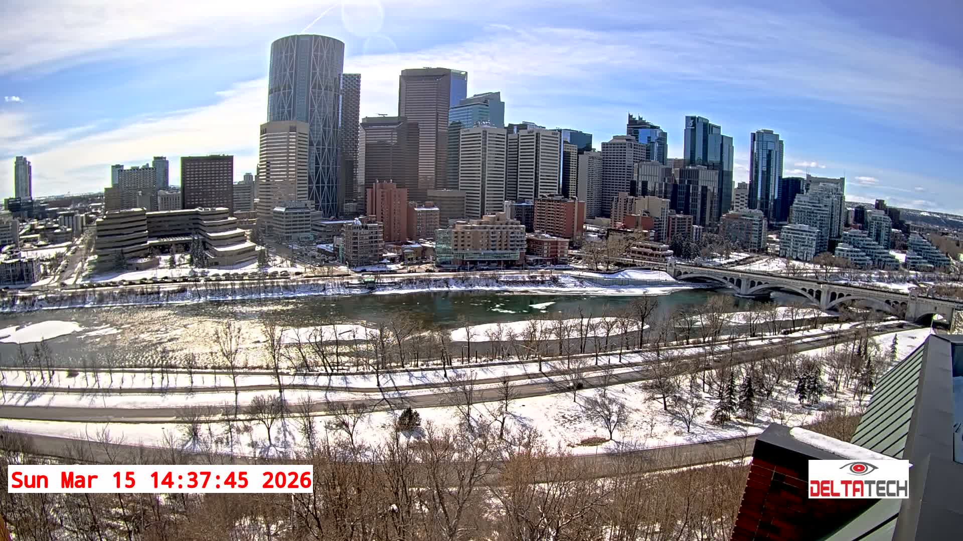 Calgary Skyline  Live Cam - Calgary, Rocky View County and Foothills County, Alberta, Canada